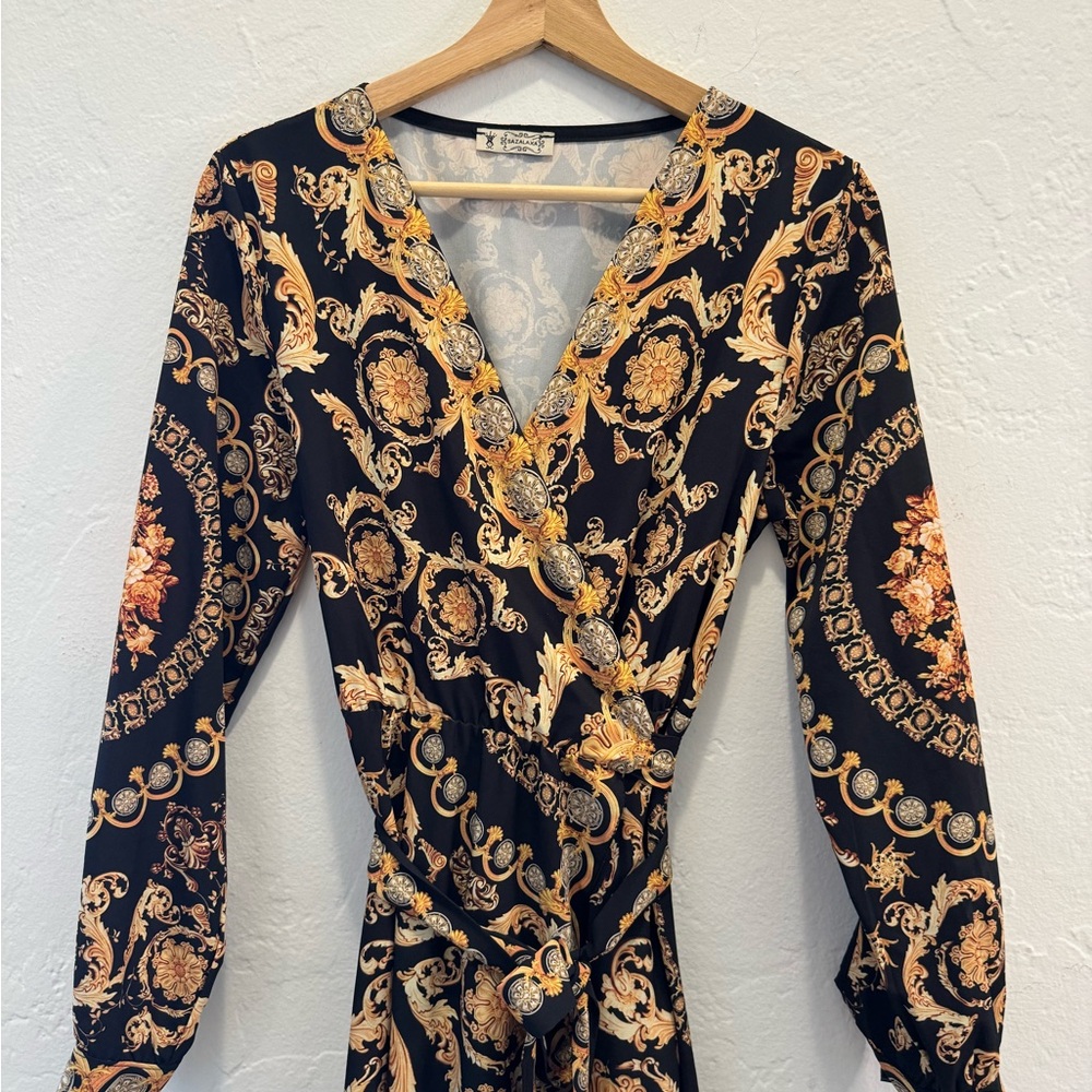 Maxi Wrap Dress made in Italy. ( from El Corte Ingles, Spain) Used only once.